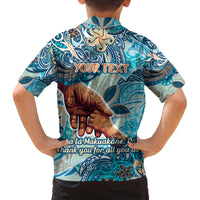 Hand In Hand Father's Day Polynesian Family Matching Puletasi and Hawaiian Shirt Tribal Flower Pattern DT02 - Polynesian Pride