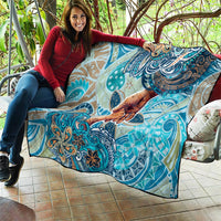 Hand In Hand Father's Day Polynesian Quilt Tribal Flower Pattern DT02 - Polynesian Pride