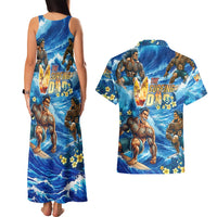 Hawaii Father's Day Couples Matching Tank Maxi Dress and Hawaiian Shirt The Surfing Dad Polynesian Tattoo DT02 - Polynesian Pride