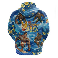Hawaii Father's Day Hoodie The Surfing Dad Polynesian Tattoo