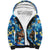Hawaii Father's Day Sherpa Hoodie The Surfing Dad Polynesian Tattoo