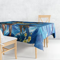 Hawaii Father's Day Tablecloth The Surfing Dad Polynesian Tattoo
