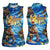 Hawaii Father's Day Women Sleeveless Polo Shirt The Surfing Dad Polynesian Tattoo