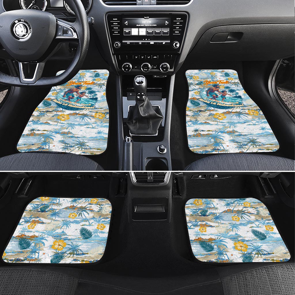 Hawaii Father's Day It's Surfing Time Car Mats Aloha Lā Makuakane