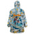 Hawaii Father's Day It's Surfing Time Wearable Blanket Hoodie Aloha Lā Makuakane