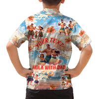 Hawaii Father's Day Family Matching Puletasi and Hawaiian Shirt Hula With Dad DT02 - Polynesian Pride