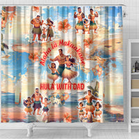Hawaii Father's Day Shower Curtain Hula With Dad DT02 - Polynesian Pride
