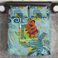 Palau Father's Day Polynesia Bedding Set Dad and Son DT02 Blue - Polynesian Pride