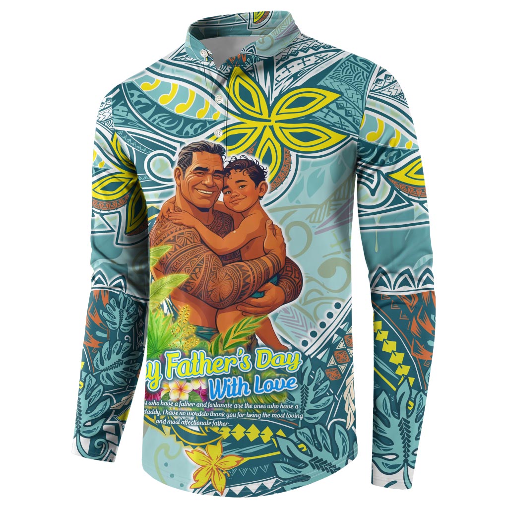 Palau Father's Day Polynesia Button Sweatshirt Dad and Son DT02 - Polynesian Pride
