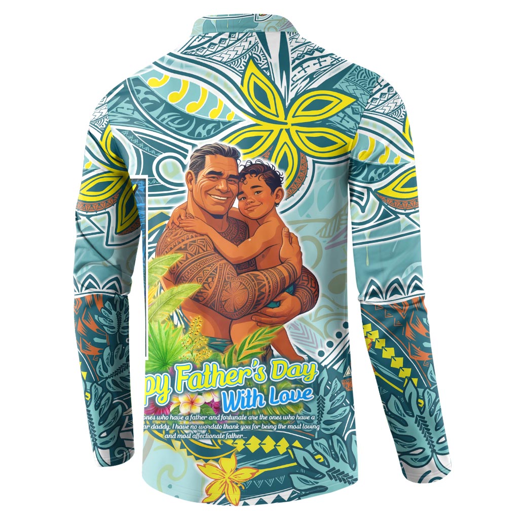 Palau Father's Day Polynesia Button Sweatshirt Dad and Son DT02 - Polynesian Pride