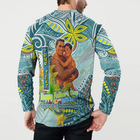 Palau Father's Day Polynesia Button Sweatshirt Dad and Son DT02 - Polynesian Pride