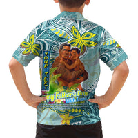 Palau Father's Day Polynesia Family Matching Off Shoulder Maxi Dress and Hawaiian Shirt Dad and Son DT02 - Polynesian Pride