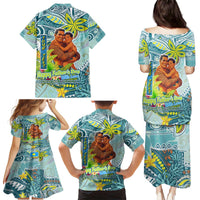 Palau Father's Day Polynesia Family Matching Puletasi and Hawaiian Shirt Dad and Son DT02 - Polynesian Pride