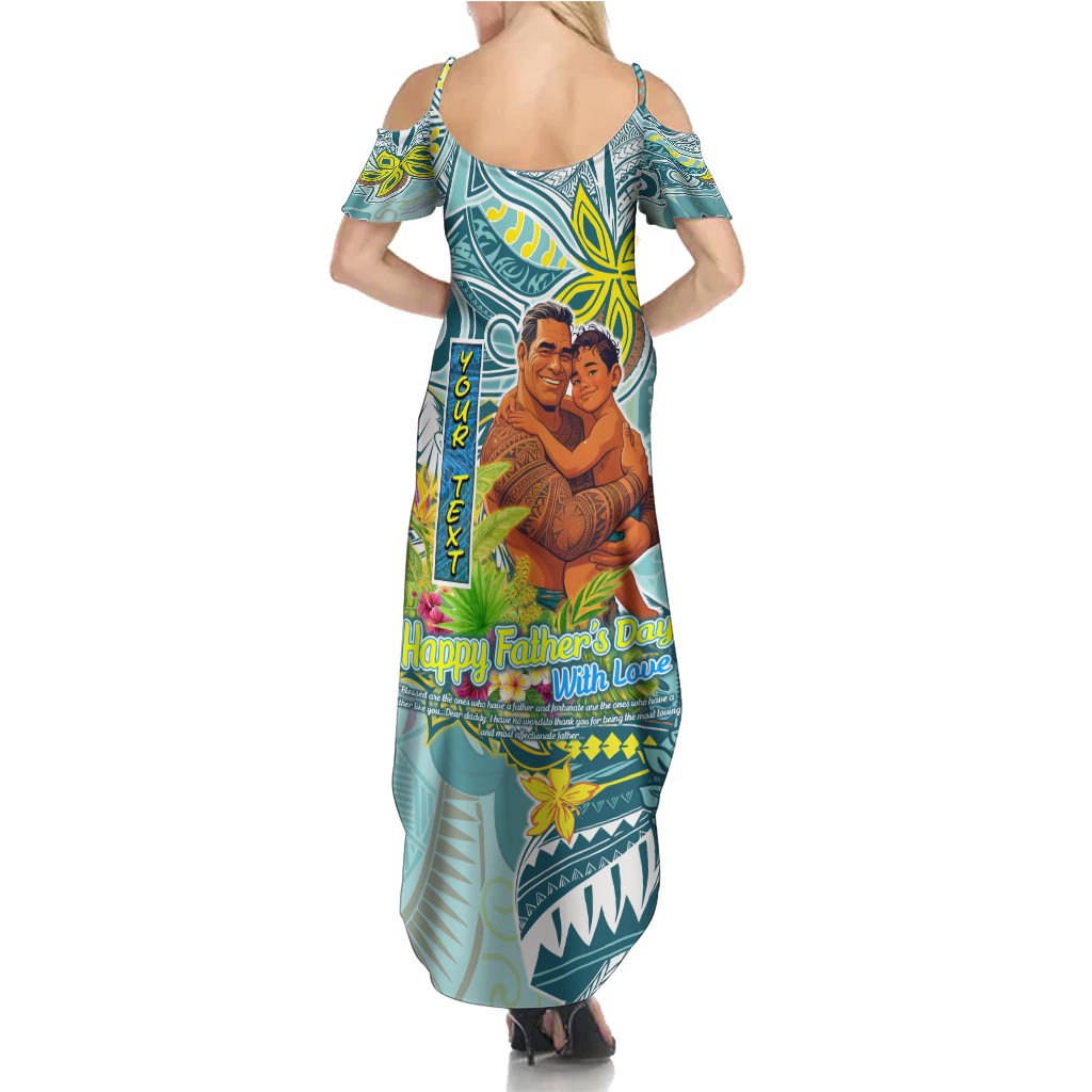 Palau Father's Day Polynesia Family Matching Summer Maxi Dress and Hawaiian Shirt Dad and Son DT02 - Polynesian Pride