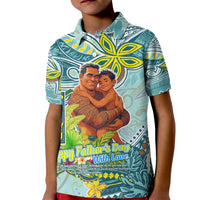 Palau Father's Day Polynesia Kid Polo Shirt Dad and Son DT02 Kid Blue - Polynesian Pride