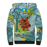 Palau Father's Day Polynesia Sherpa Hoodie Dad and Son