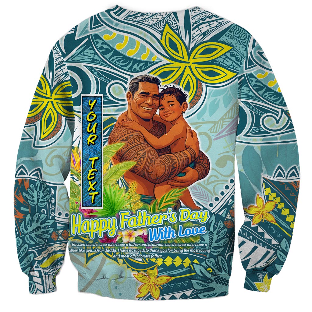 Palau Father's Day Polynesia Sweatshirt Dad and Son DT02 - Polynesian Pride