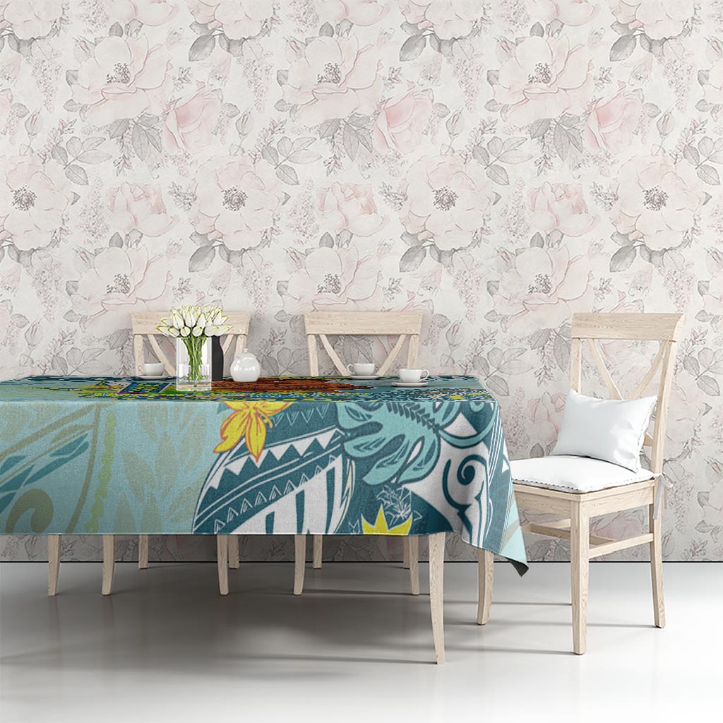 Palau Father's Day Polynesia Tablecloth Dad and Son