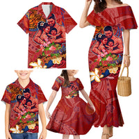 Happy Father's Day French Polynesia Family Matching Mermaid Dress and Hawaiian Shirt Family Turtle Hibiscus DT02 - Polynesian Pride