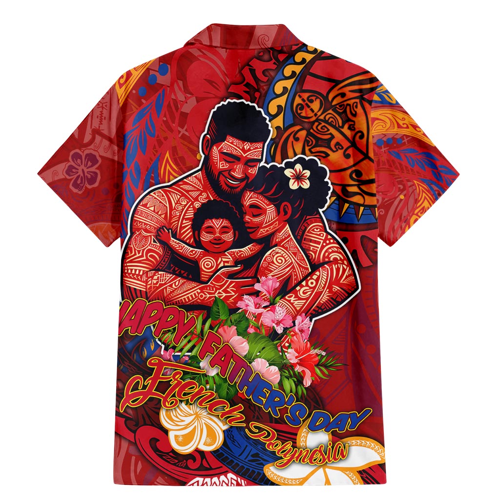 Happy Father's Day French Polynesia Family Matching Mermaid Dress and Hawaiian Shirt Family Turtle Hibiscus DT02 - Polynesian Pride