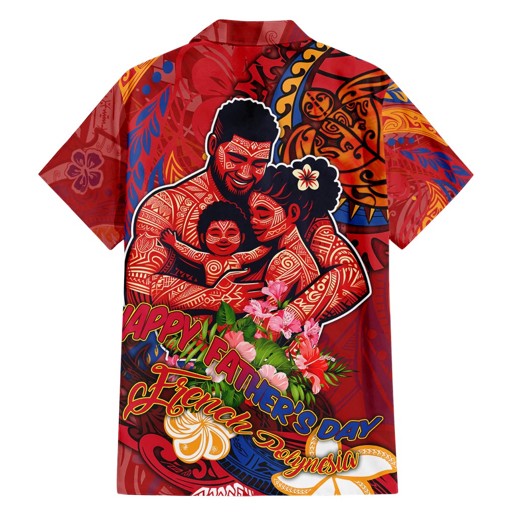 Happy Father's Day French Polynesia Family Matching Short Sleeve Bodycon Dress and Hawaiian Shirt Family Turtle Hibiscus DT02 - Polynesian Pride