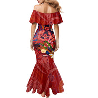 Happy Father's Day French Polynesia Mermaid Dress Family Turtle Hibiscus DT02 - Polynesian Pride