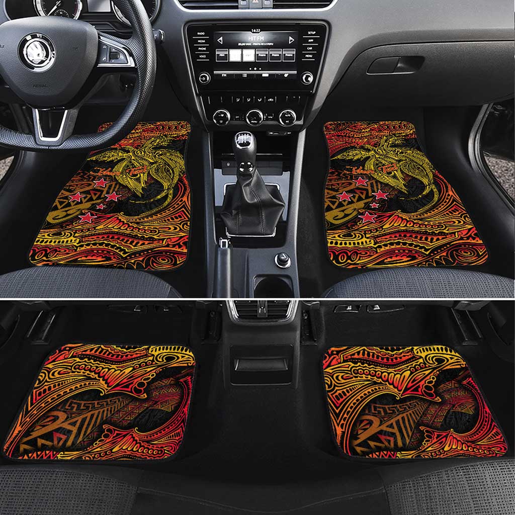Papua New Guinea 50th Independence Day Car Mats Culture Spirit and Sovereignty DT02 Set 4pcs Art - Polynesian Pride