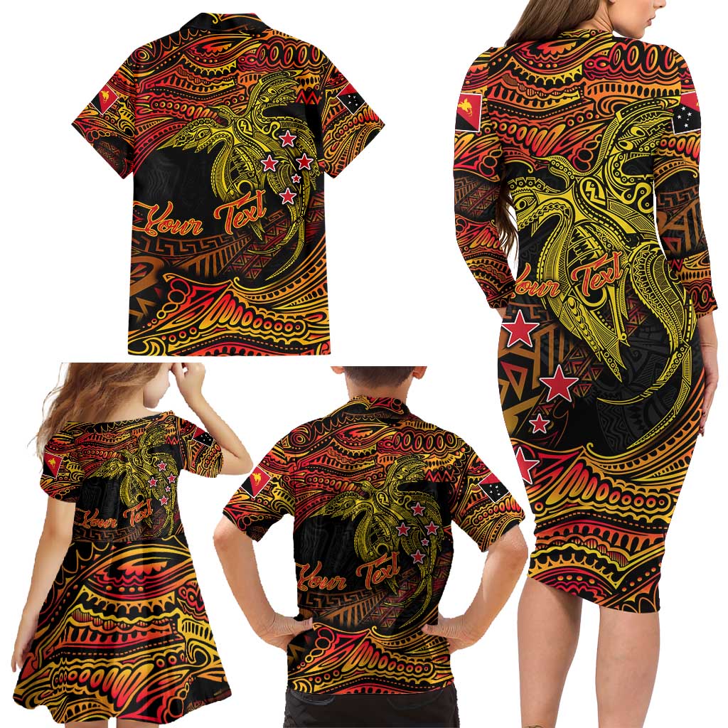 Papua New Guinea 50th Independence Day Family Matching Long Sleeve Bodycon Dress and Hawaiian Shirt Culture Spirit and Sovereignty DT02 - Polynesian Pride