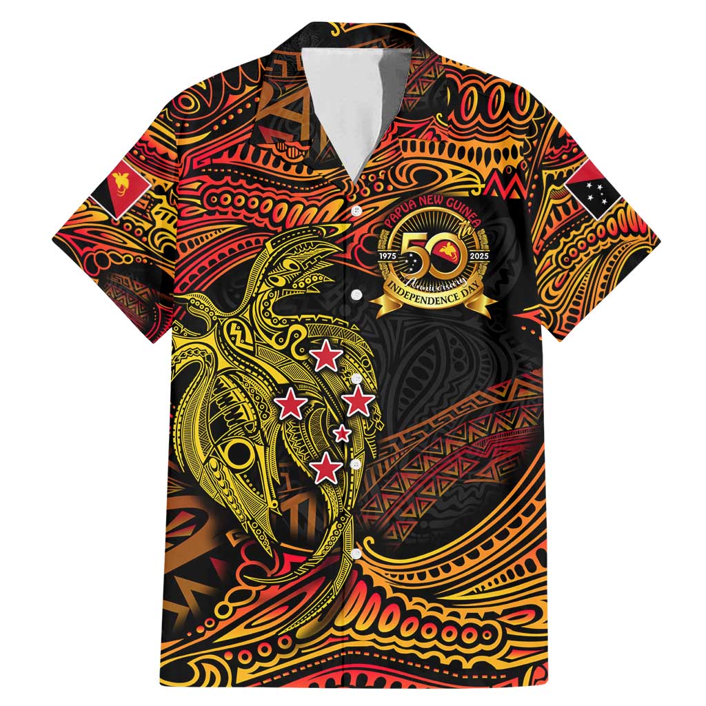 Papua New Guinea 50th Independence Day Family Matching Mermaid Dress and Hawaiian Shirt Culture Spirit and Sovereignty DT02 Dad's Shirt - Short Sleeve Art - Polynesian Pride
