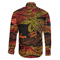 Papua New Guinea 50th Independence Day Family Matching Off Shoulder Maxi Dress and Hawaiian Shirt Culture Spirit and Sovereignty