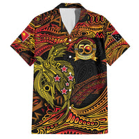 Papua New Guinea 50th Independence Day Family Matching Puletasi and Hawaiian Shirt Culture Spirit and Sovereignty DT02 Dad's Shirt - Short Sleeve Art - Polynesian Pride