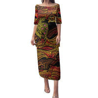 Papua New Guinea 50th Independence Day Family Matching Puletasi and Hawaiian Shirt Culture Spirit and Sovereignty DT02 Mom's Dress Art - Polynesian Pride