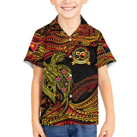 Papua New Guinea 50th Independence Day Family Matching Summer Maxi Dress and Hawaiian Shirt Culture Spirit and Sovereignty DT02 Son's Shirt Art - Polynesian Pride