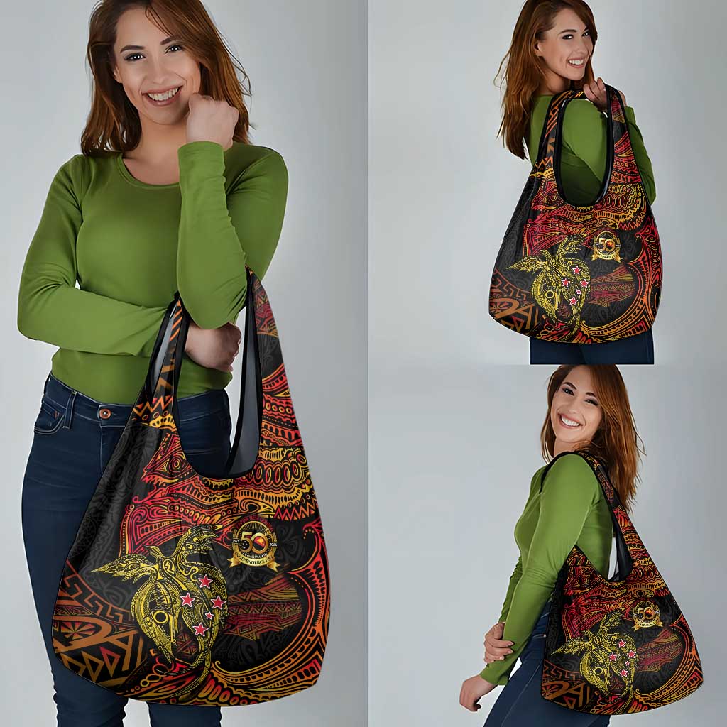Papua New Guinea 50th Independence Day Grocery Bag Culture Spirit and Sovereignty