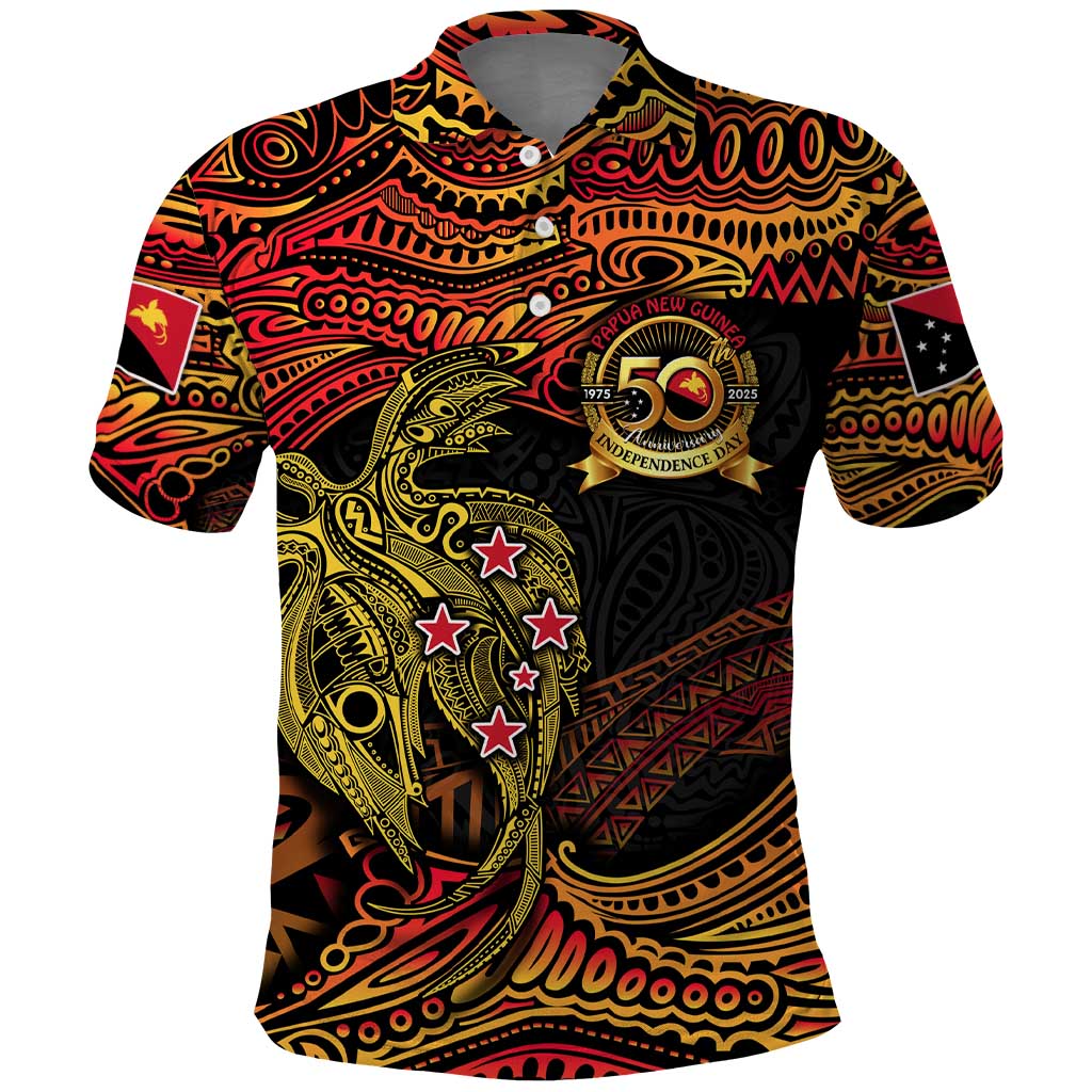 Papua New Guinea 50th Independence Day Polo Shirt Culture Spirit and Sovereignty