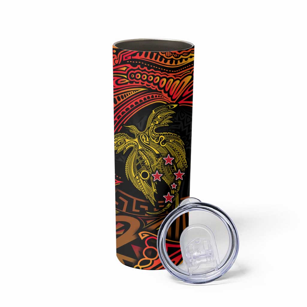 Papua New Guinea 50th Independence Day Skinny Tumbler Culture Spirit and Sovereignty DT02 - Polynesian Pride