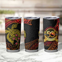 Papua New Guinea 50th Independence Day Tumbler Cup Culture Spirit and Sovereignty