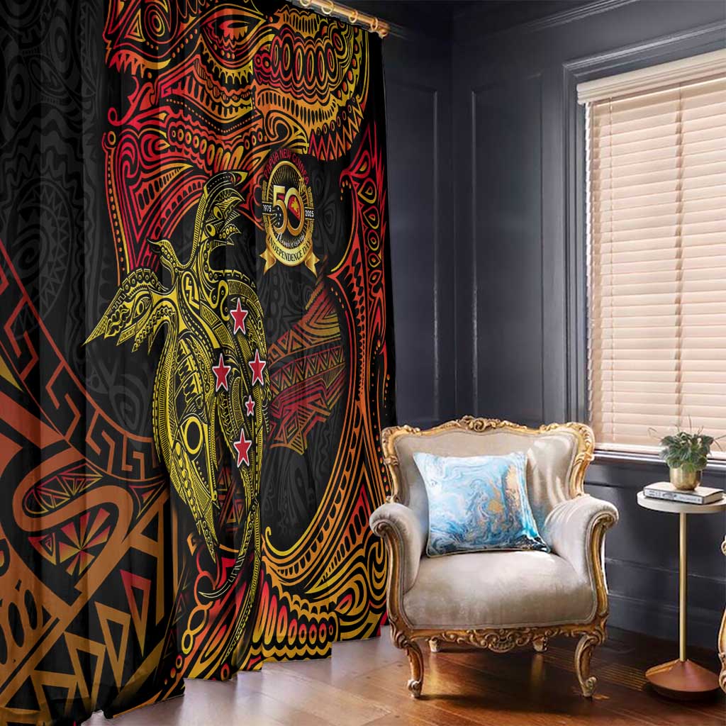 Papua New Guinea 50th Independence Day Window Curtain Culture Spirit and Sovereignty DT02 - Polynesian Pride