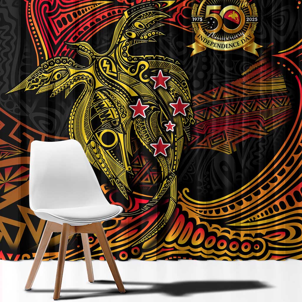 Papua New Guinea 50th Independence Day Window Curtain Culture Spirit and Sovereignty DT02 - Polynesian Pride