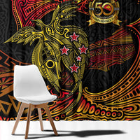 Papua New Guinea 50th Independence Day Window Curtain Culture Spirit and Sovereignty DT02 - Polynesian Pride
