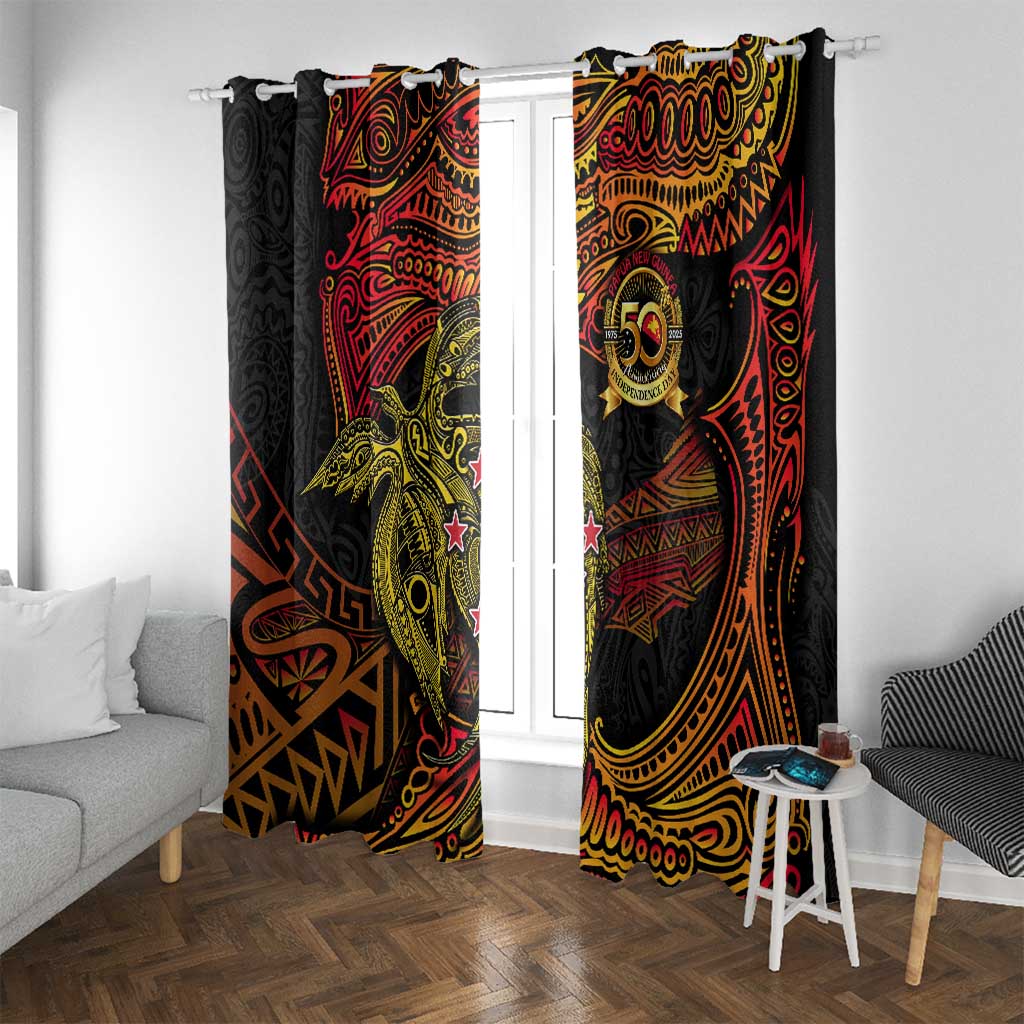 Papua New Guinea 50th Independence Day Window Curtain Culture Spirit and Sovereignty DT02 With Grommets Art - Polynesian Pride