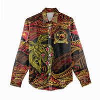 Papua New Guinea 50th Independence Day Women Casual Shirt Culture Spirit and Sovereignty