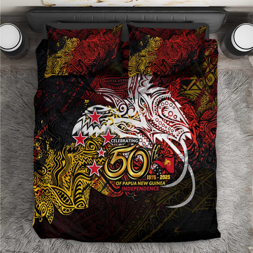 PNG 1975 - 2025 Bedding Set Papua New Guinea 50th Independence Anniversary