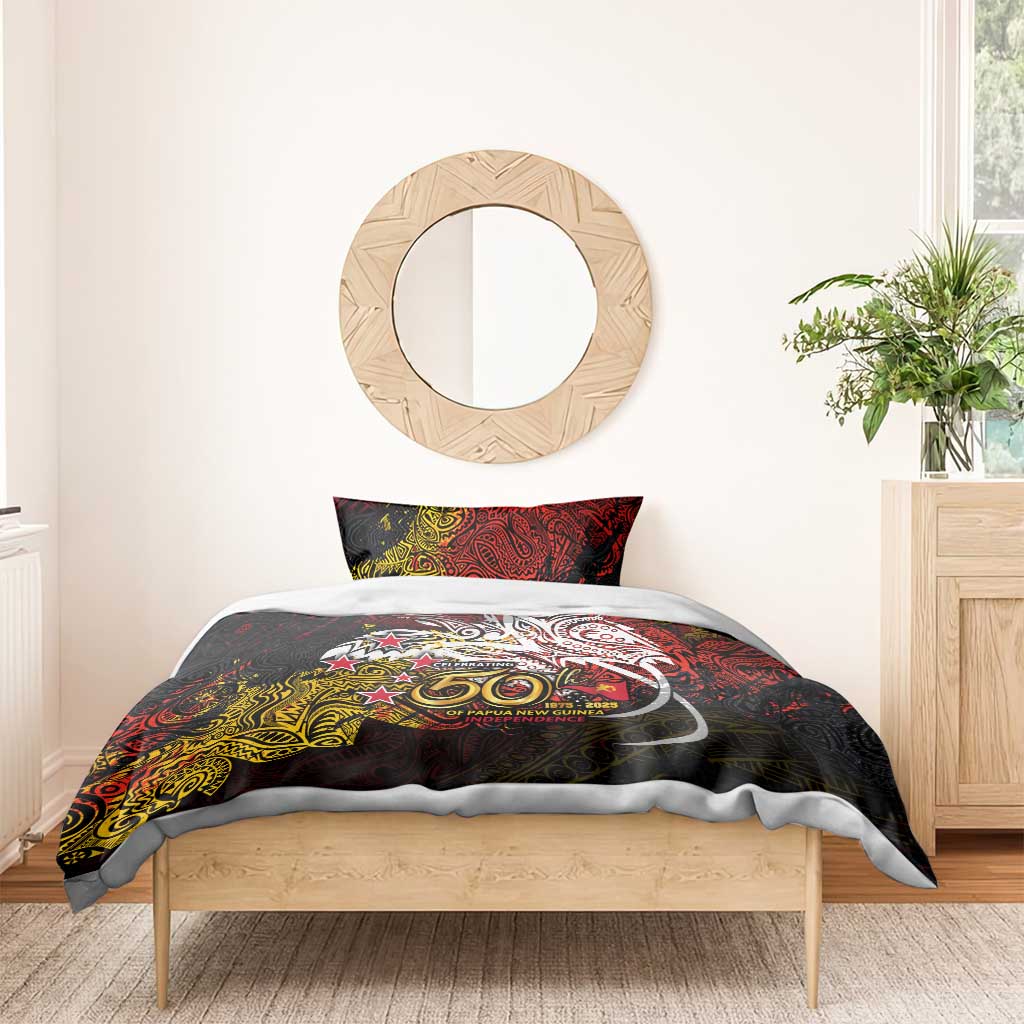 PNG 1975 - 2025 Bedding Set Papua New Guinea 50th Independence Anniversary