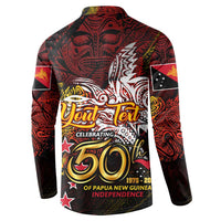 PNG 1975 - 2025 Button Sweatshirt Papua New Guinea 50th Independence Anniversary DT02 - Polynesian Pride