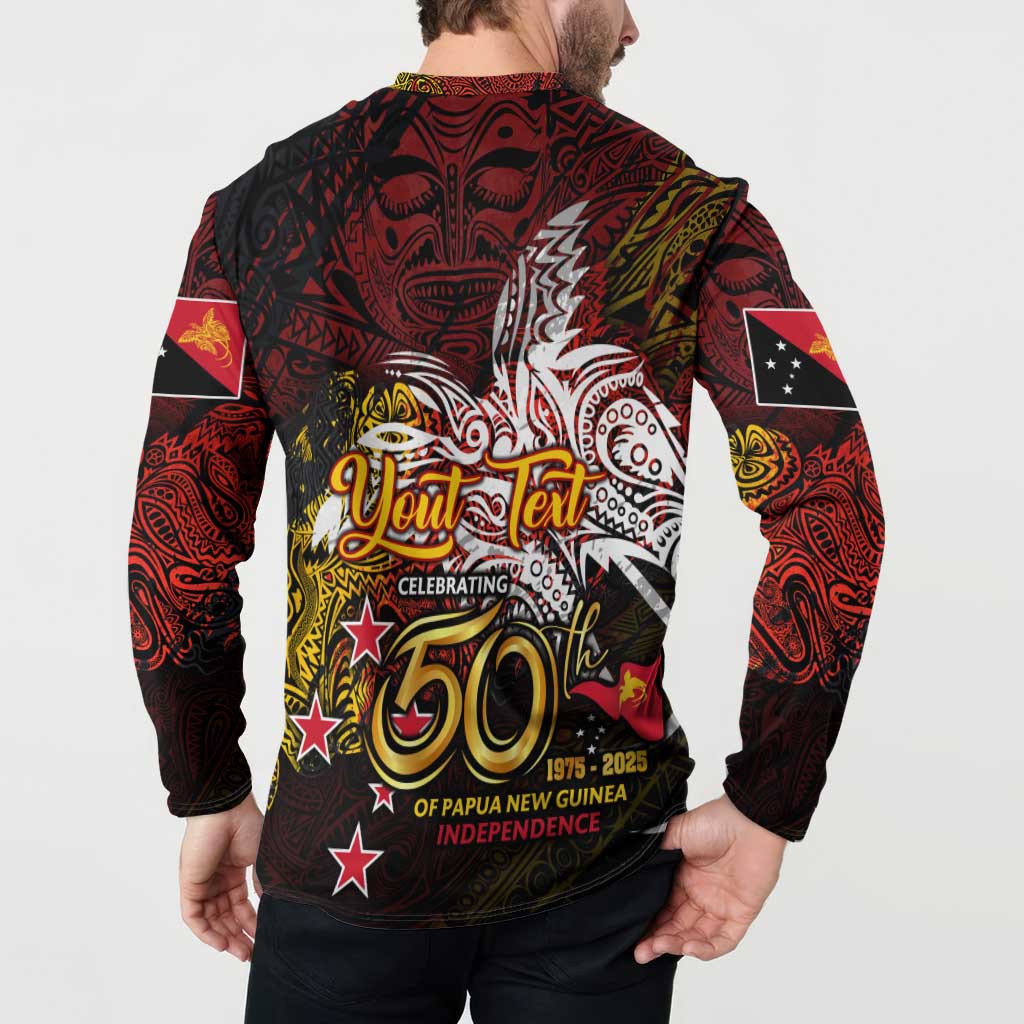 PNG 1975 - 2025 Button Sweatshirt Papua New Guinea 50th Independence Anniversary DT02 - Polynesian Pride