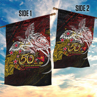 PNG 1975 - 2025 Garden Flag Papua New Guinea 50th Independence Anniversary