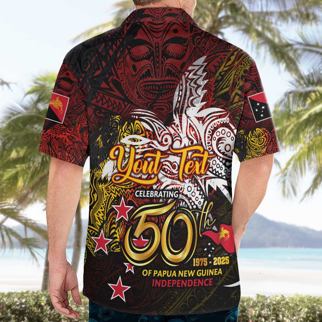 PNG 1975 - 2025 Hawaiian Shirt Papua New Guinea 50th Independence Anniversary DT02 - Polynesian Pride