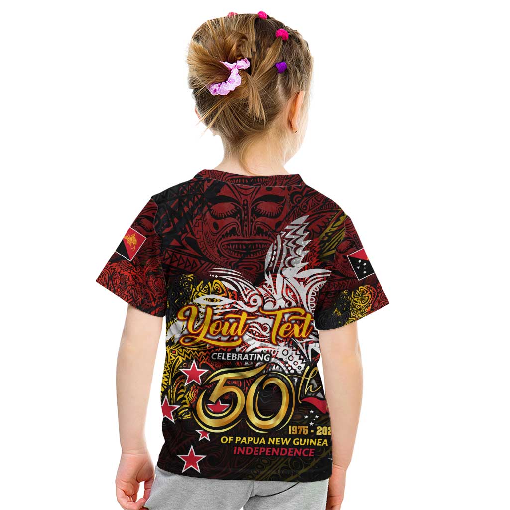 PNG 1975 - 2025 Kid T Shirt Papua New Guinea 50th Independence Anniversary
