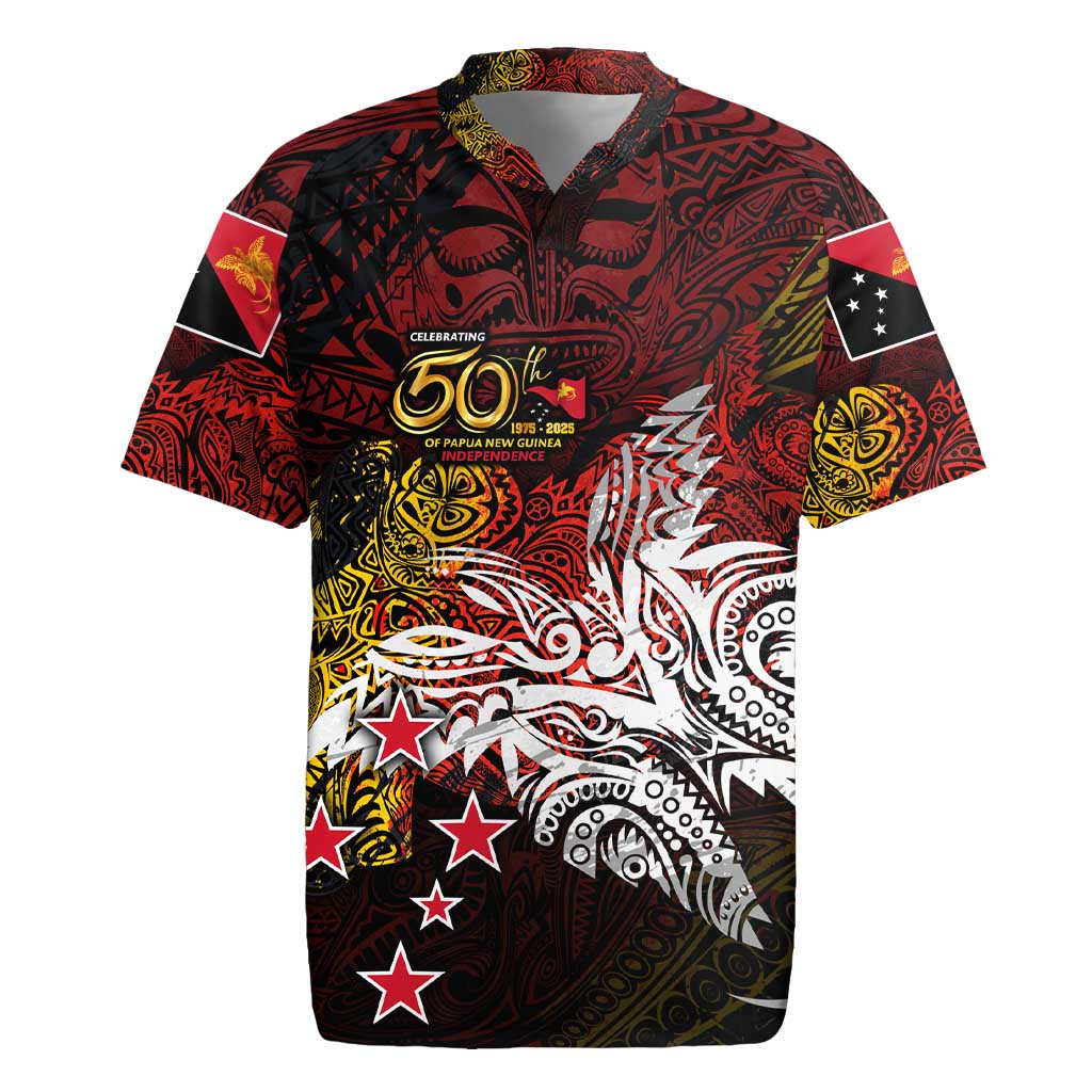 PNG 1975 - 2025 Rugby Jersey Papua New Guinea 50th Independence Anniversary